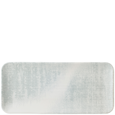 Dudson Makers Jute Grey Coupe Platter 35x15.8cm/13.75x6.25" - Overhead