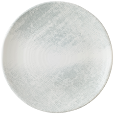 Dudson Makers Jute Grey Organic Coupe Plate 23cm/9" - Overhead