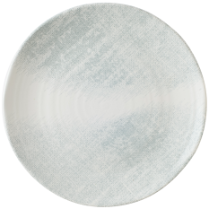 Dudson Makers Jute Grey Organic Coupe Plate 27cm/10.6" - Overhead