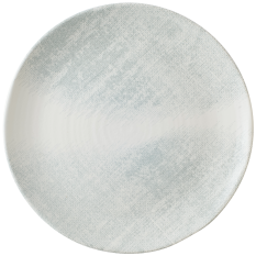 Dudson Makers Jute Grey Organic Coupe Plate 29cm/11.4" - Overhead
