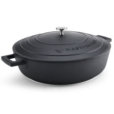 MasterClass Cast Aluminium Black Casserole Dish 32cm/12.5" 5 Litre/175oz