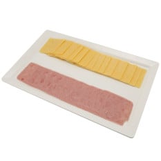 White Melamine Platter GN 1/1 Size 53 X 32cm