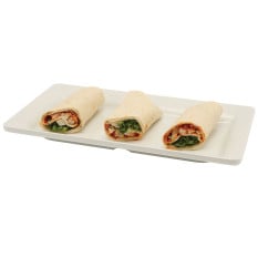 White Melamine Platter GN 1/3 Size 32 x 17.5cm