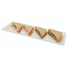 White Melamine Platter GN 2/4 Size 53 x 17.5cm