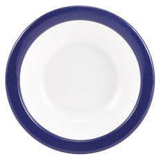 GenWare Melamine Blue Band Oatmeal Bowl 15.2cm/ 6" (Pack of 12)