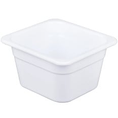GN 1/6 White Melamine Gastronorms 100mm