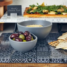 Grey Copenhagen Melamine Bowl 10.8 x 5.6cm/4 x 2" (Pack of 24)
