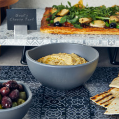 Grey Copenhagen Melamine Bowl 15.5 x 7.5cm/6 x 3" (Pack of 6)