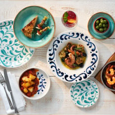Steelite Messina Aqua Coupe Plate 25.25cm/10" (Pack of 12)