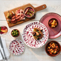 Steelite Messina Pink Coupe Plate 25.25cm/10" (Pack of 12)