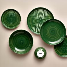 Miro Porcelain Green Presentation Plate 26cm/10" (Pack of 6)