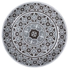 Marrakesh Melamine Grey Bowl 38cm/15" 3.5L/123oz