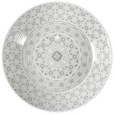 White Marrakesh Melamine Bowl 42.5 x 8cm/17 x 3"