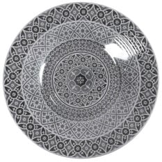 Black Marrakesh Melamine Bowl 48 x 6cm
