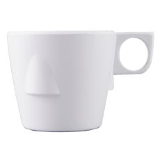 White Melamine Stacking Cup 7oz 200ml