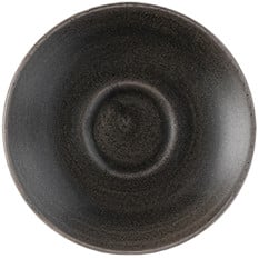 Churchill Monochrome Iron Black Cappuccino Saucer 15.6cm/6.25" (Pack of 12)