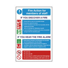 Fire Exit Fire Safety Sign for Catering