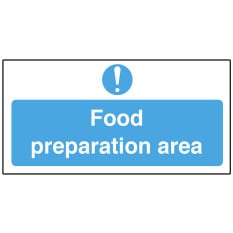 Catering Sign - Food Preparation Area