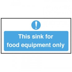 Catering Sign - Food Equipment Sink
