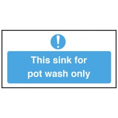 Catering Sign - Pot Wash Sink