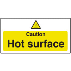 Catering Sign - Caution Hot Surface