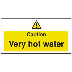 Catering Sign - Caution Hot Water