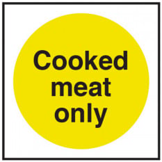 Catering Sign - Cooked Meats Only