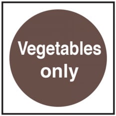 Catering Sign - Vegetables Only