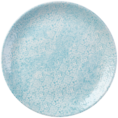 Churchill Med Tiles Aquamarine Evolve Coupe Plate 26cm/10.25" (Pack of 12)