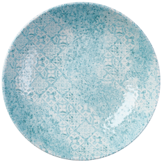 Churchill Med Tiles Aquamarine Evolve Coupe Bowl 18.2cm/7.25" 426ml/15oz (Pack of 12)