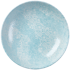 Churchill Med Tiles Aquamarine Evolve Coupe Bowl 24.8cm/9.75" 1.14L/40oz (Pack of 12)