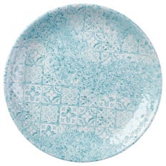 Churchill Med Tiles Aquamarine Evolve Coupe Plate 16.5cm/6.5" (Pack of 12)