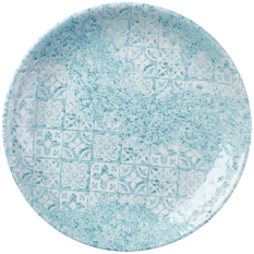 Churchill Med Tiles Aquamarine Evolve Coupe Plate 16.5cm/6.5" (Pack of 12)
