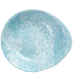 Churchill Med Tiles Aquamarine Round Dish 16 x 14.5cm/6.25 x 5.75" 247ml/8.7oz (Pack of 12)