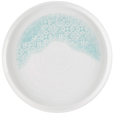 Churchill Vintage Prints Med Tiles Aquamarine Walled Plate 21cm/8.25" (Pack of 6)
