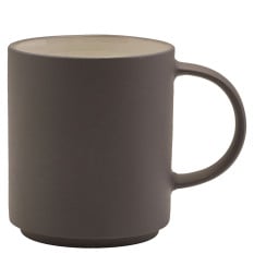 Kava Porcelain Grey Mug 270ml/9oz (Pack of 6)