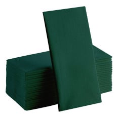 Airlaid 8 Fold Napkins Dark Green 2ply 40cm (Pack of 500)