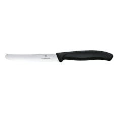 Victorinox Swiss Classic Tomato Knife Wavy Black 11cm (Pack of 2)