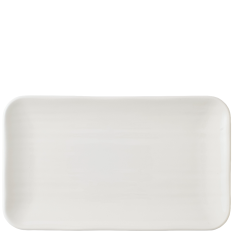 Dudson Harvest Norse White Organic Rectangular Plate 27x16cm/10.6x6.3" - Overhead