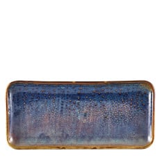 Terra Porcelain Aqua Blue Narrow Rect Platter 27 x 12.5cm
