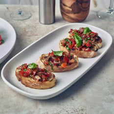 Sereno Porcelain Alto Rectangular Platter 35 x 18cm (Pack of 3)