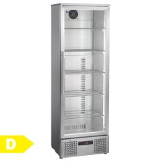Prodis Upright Stainless Steel Back Bar Bottle Cooler Beer Fridge Single Door 340 Litre