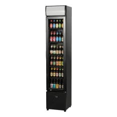 Prodis Slimline Upright Bottle Cooler Black 99 Litre