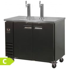 Prodis NTKC2 Keg Cooler Double Door Double Tap