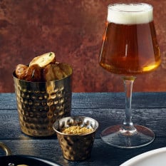 GenWare Gold Plated Hammered Serving Cup 8.5 x 8.5cm (Pack of 12)