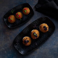 Churchill Homespun Chroma Carbon Chefs Oblong Plate 26.9 x 12.7cm/10.5 x 5" (Pack of 12)