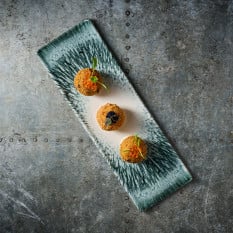 Churchill Inked Lume Midnight Blue Oblong Tasting Tray 32.3 x 10.5cm (Pack of 6)
