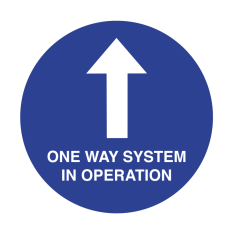 One Way System In Operation Floor Graphic