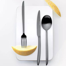 Eternum Orca Matt Black Teaspoon (Pack of 12)