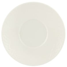 Embossed Organic Saucer 12cm/4.75" (Pack of 12)